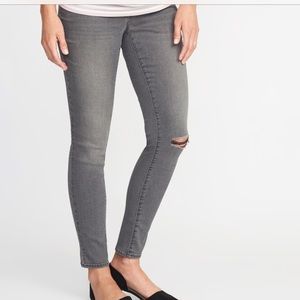 Maternity Side-Panel Old Navy Super Skinnies